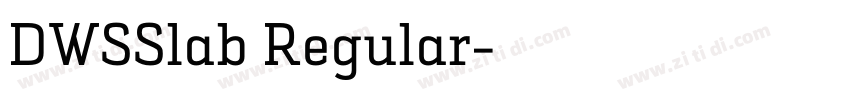 DWSSlab Regular字体转换